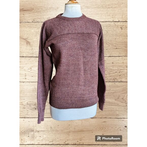 Levi's brown crewneck pullover sweater Sz M - Picture 9 of 13